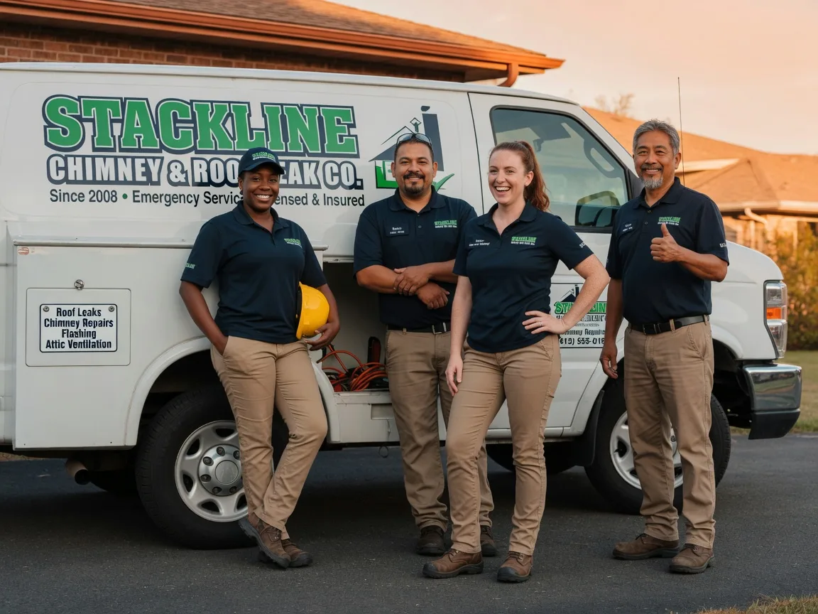 Chimney flashing repair company in Enloe, TX